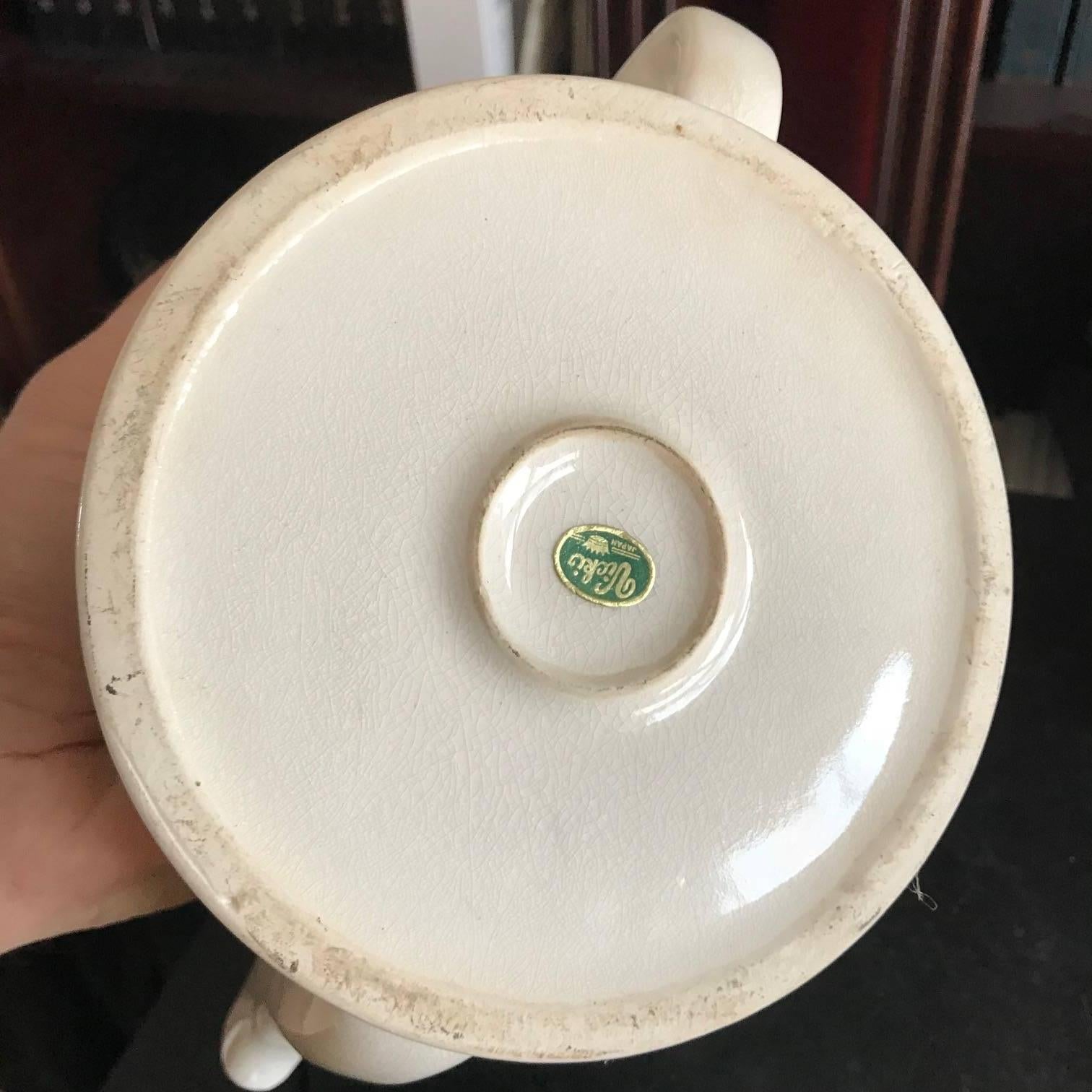 20th Century Japan Vintage Ceramic Tea Pot Modernist Style Warming Jacket Immediate Use