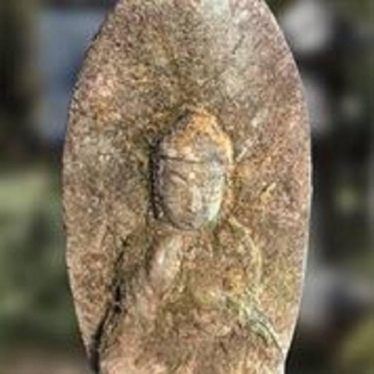 For your special garden

Japan, a fine serene faced hand-carved stone seated Buddha dating to the Meiji period, 19th century. The effigy of the Buddha with realistic and joyful face hand-carved in solid stone and in meditation mudra. This beautiful