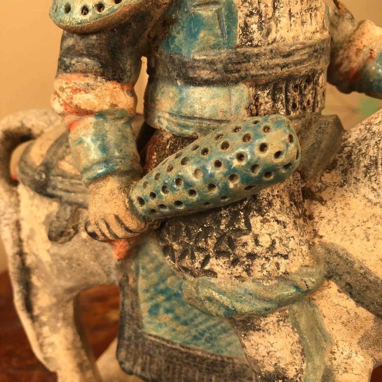 Important Ancient Imperial China Ming Military Horse Rider In Good Condition In South Burlington, VT