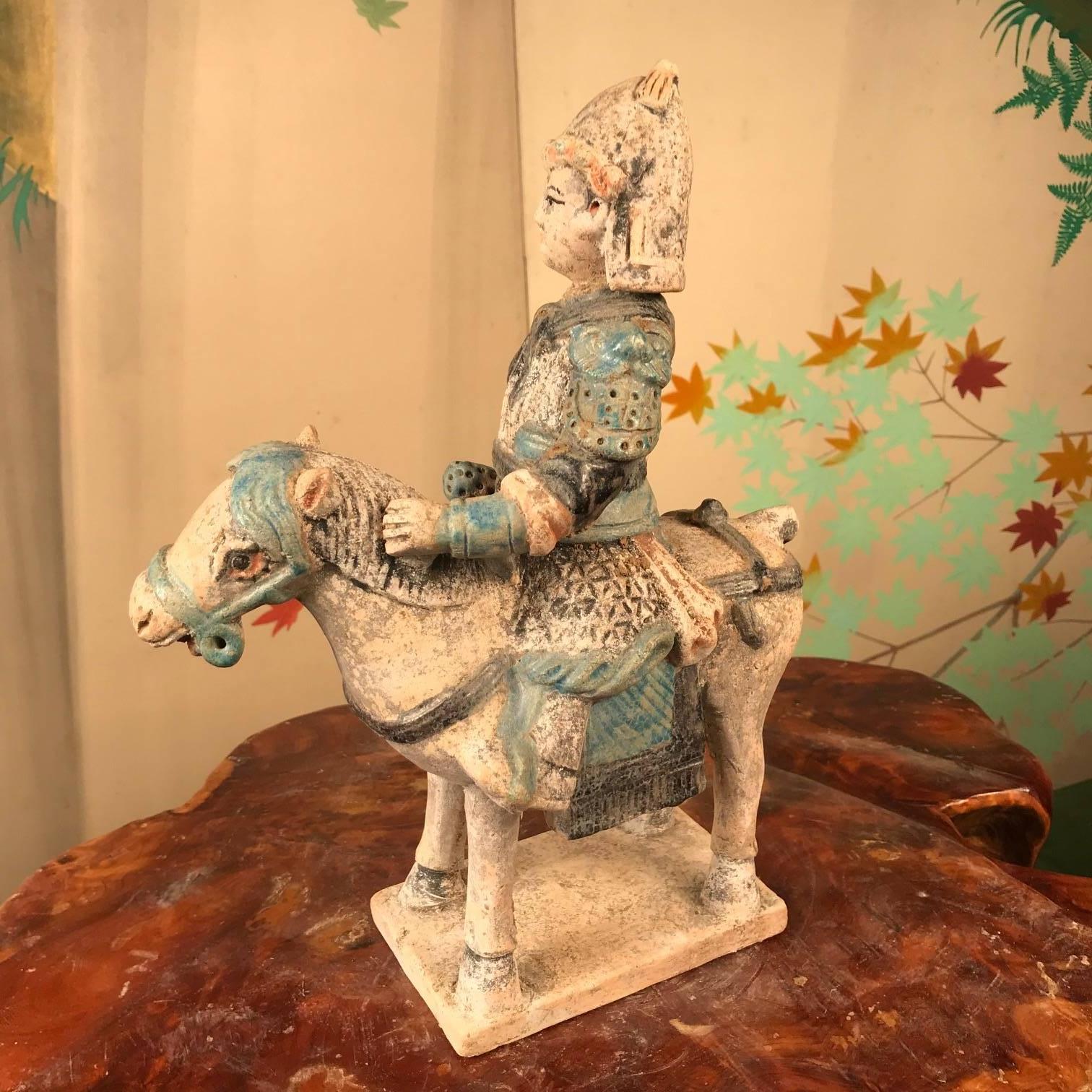 Important Ancient Imperial China Ming Military Horse Rider 2