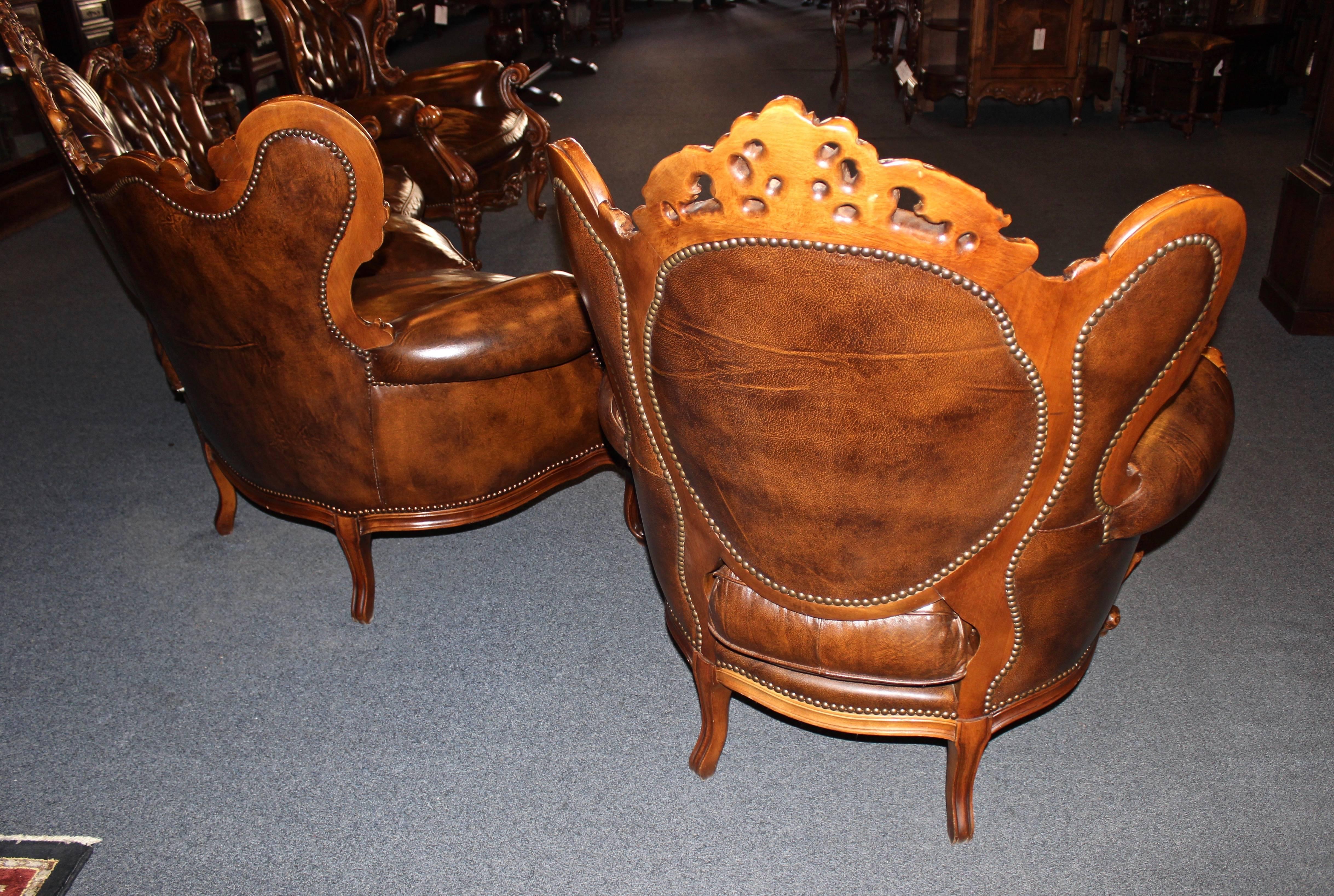 20th Century French Rococo Three-Piece Parlour Set For Sale 3