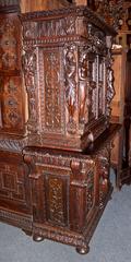 19th Century Ornately Carved French Cabinet