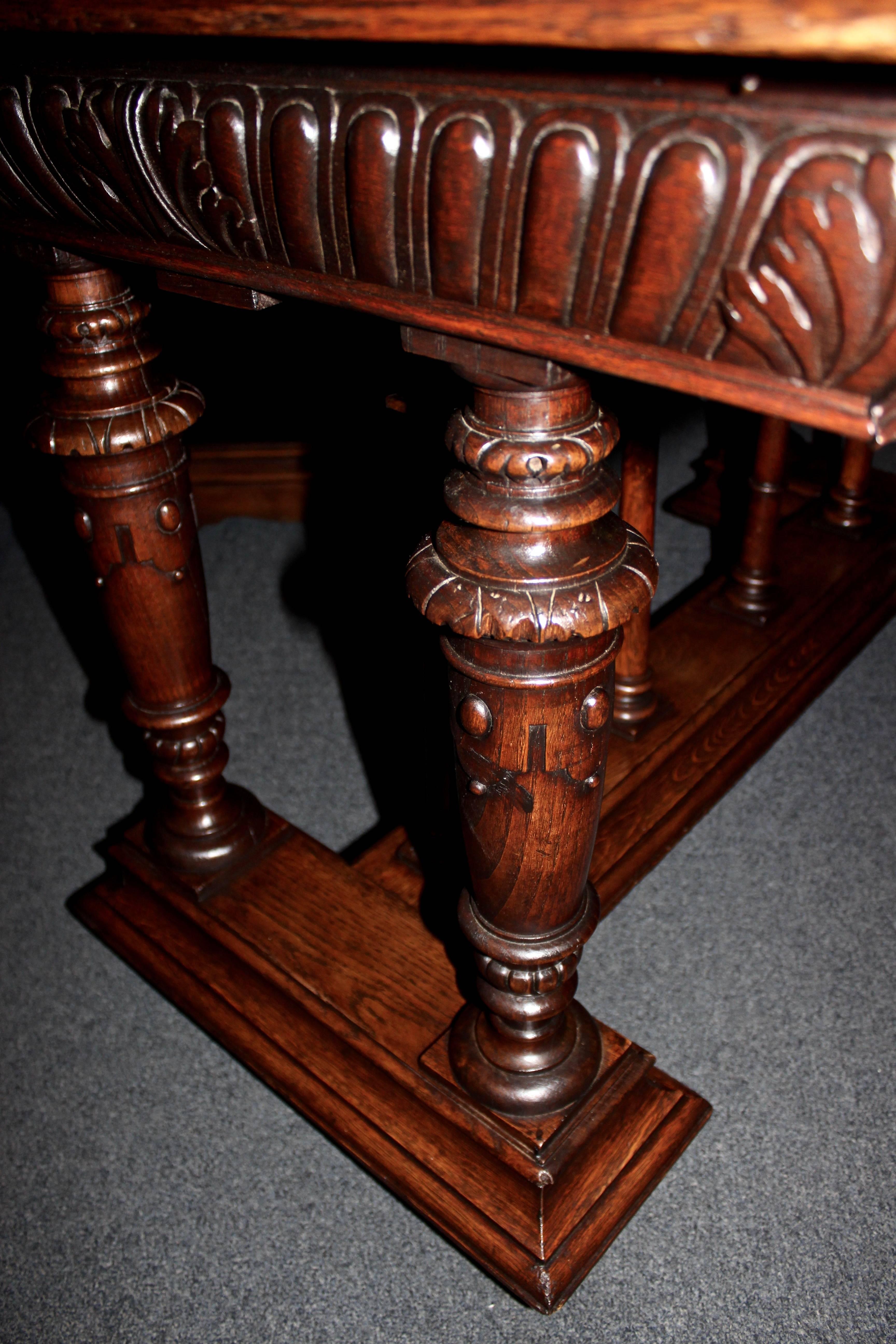 Early 20th Century French Walnut Marble-Top Table 1