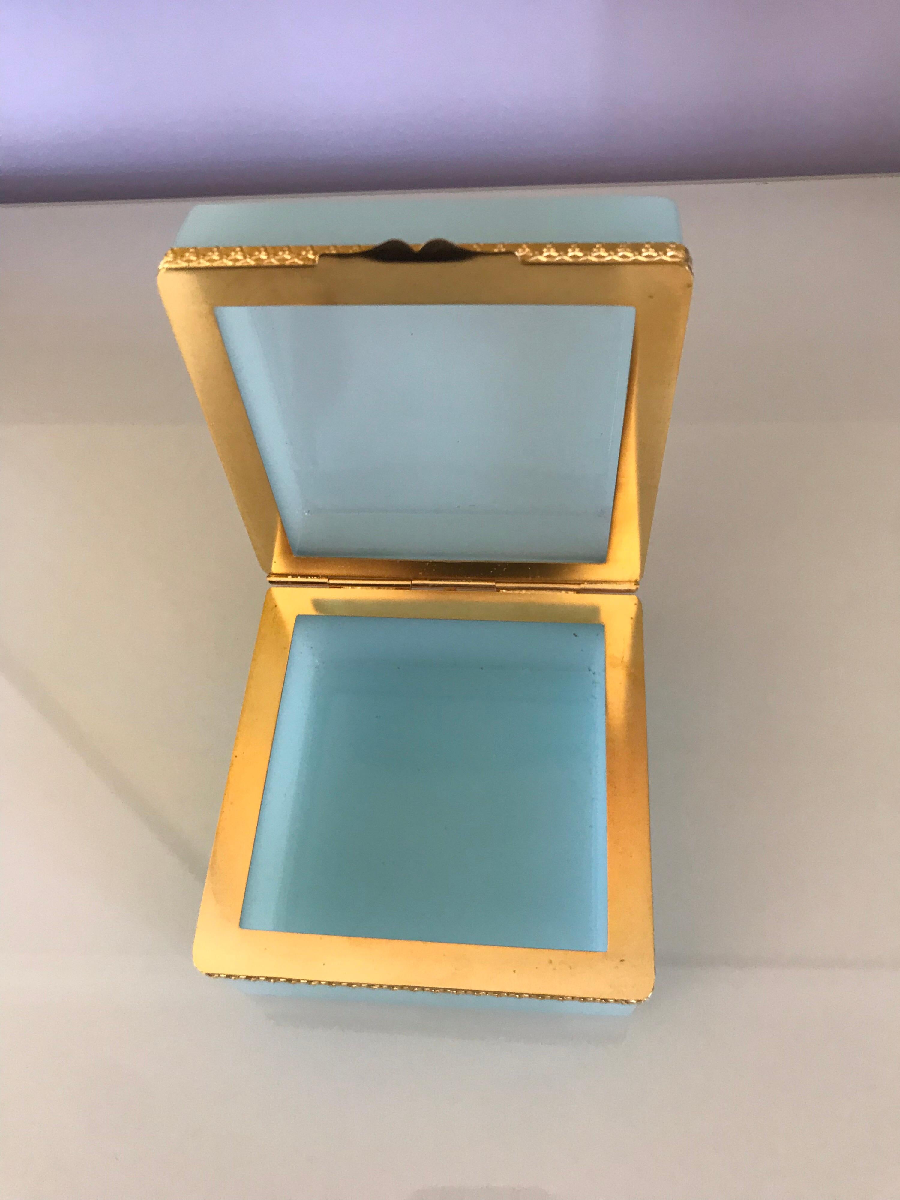 French Opaline Box at 1stDibs | opaline boxes, opaline glass box