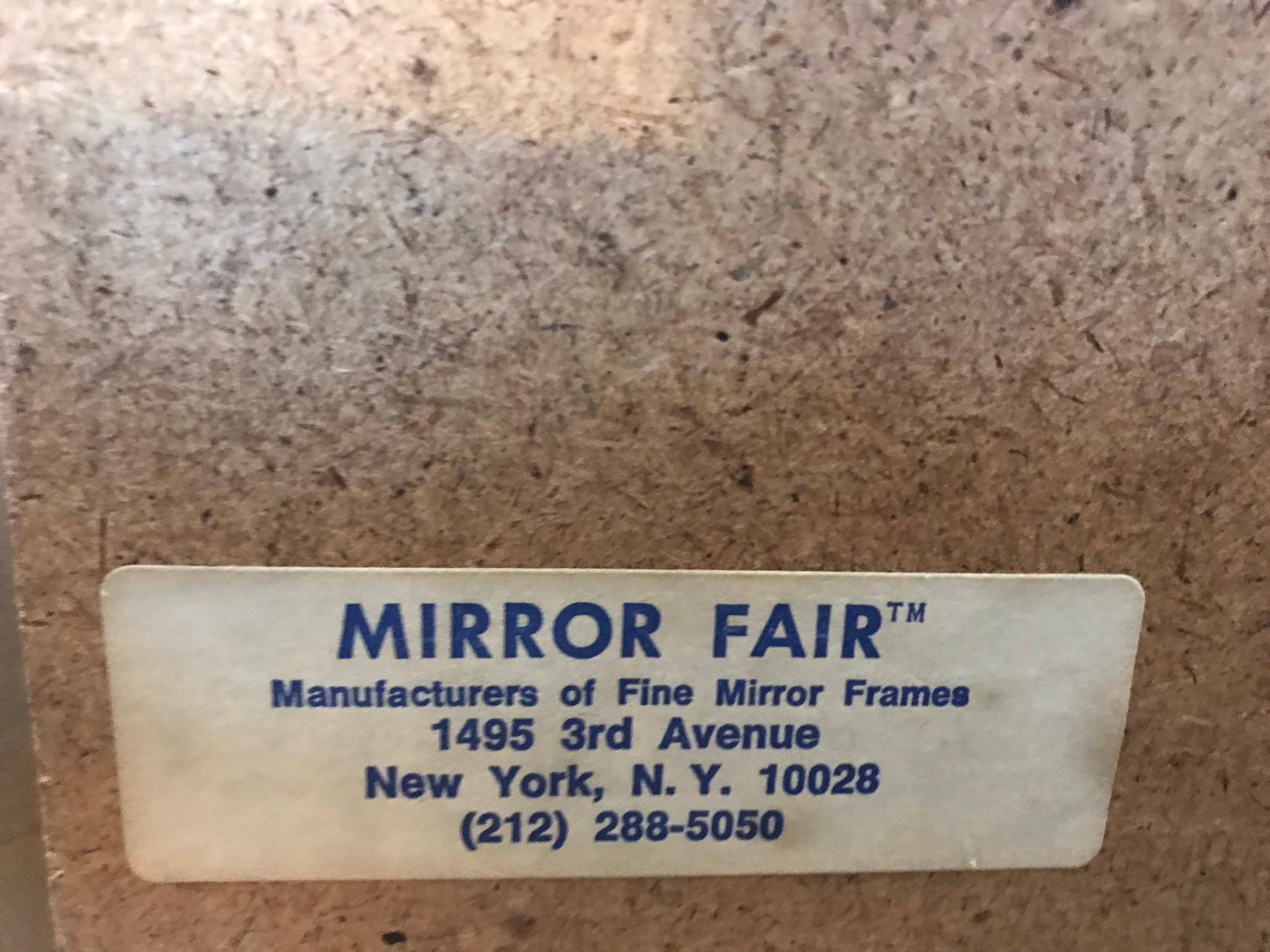 American Vintage Octagon Gilt Mirror