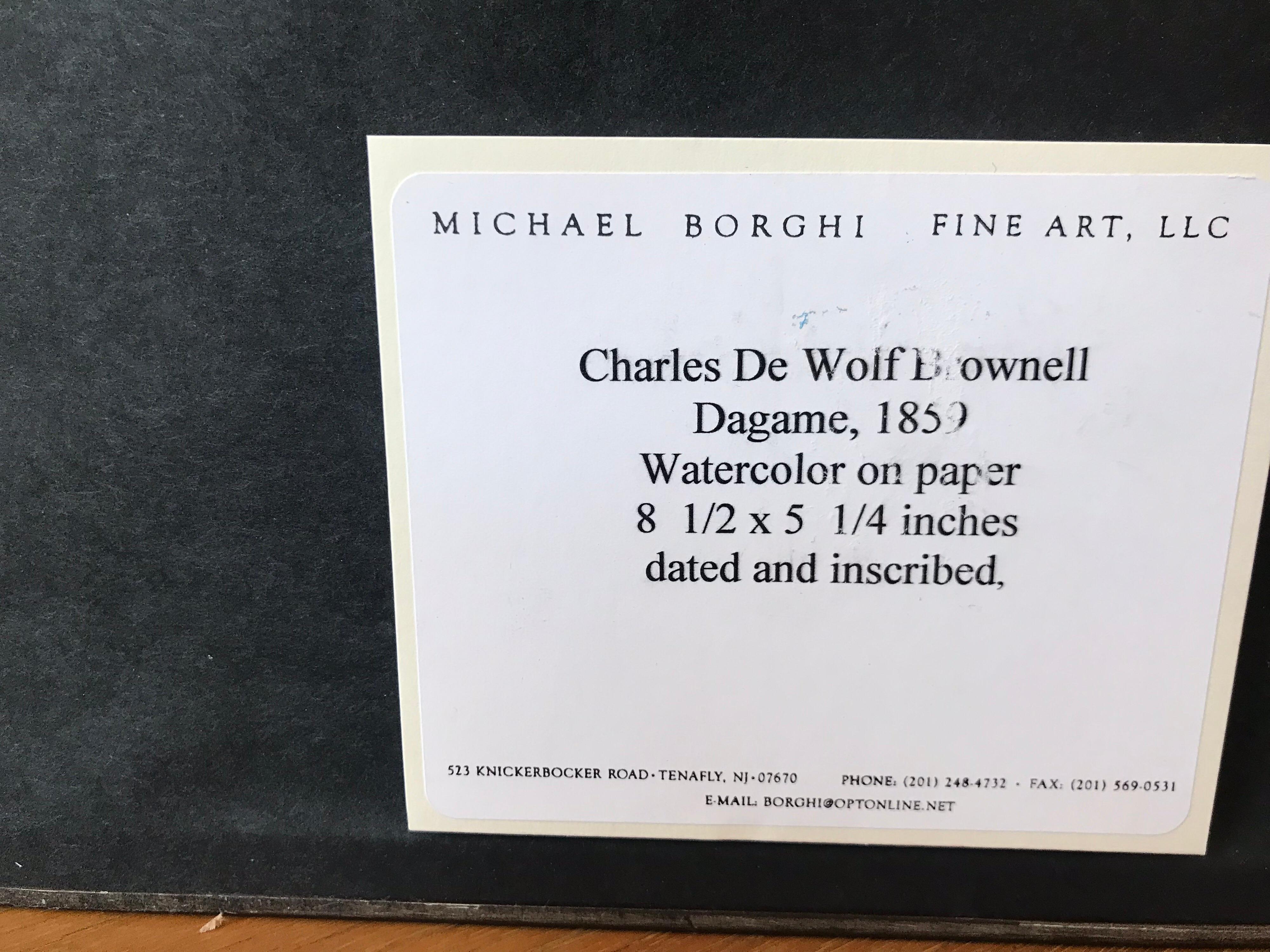 Pair of Charles De Wolf Brownell Watercolors 1
