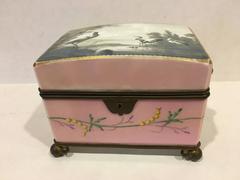 Hand-Painted Porcelain Casket Box