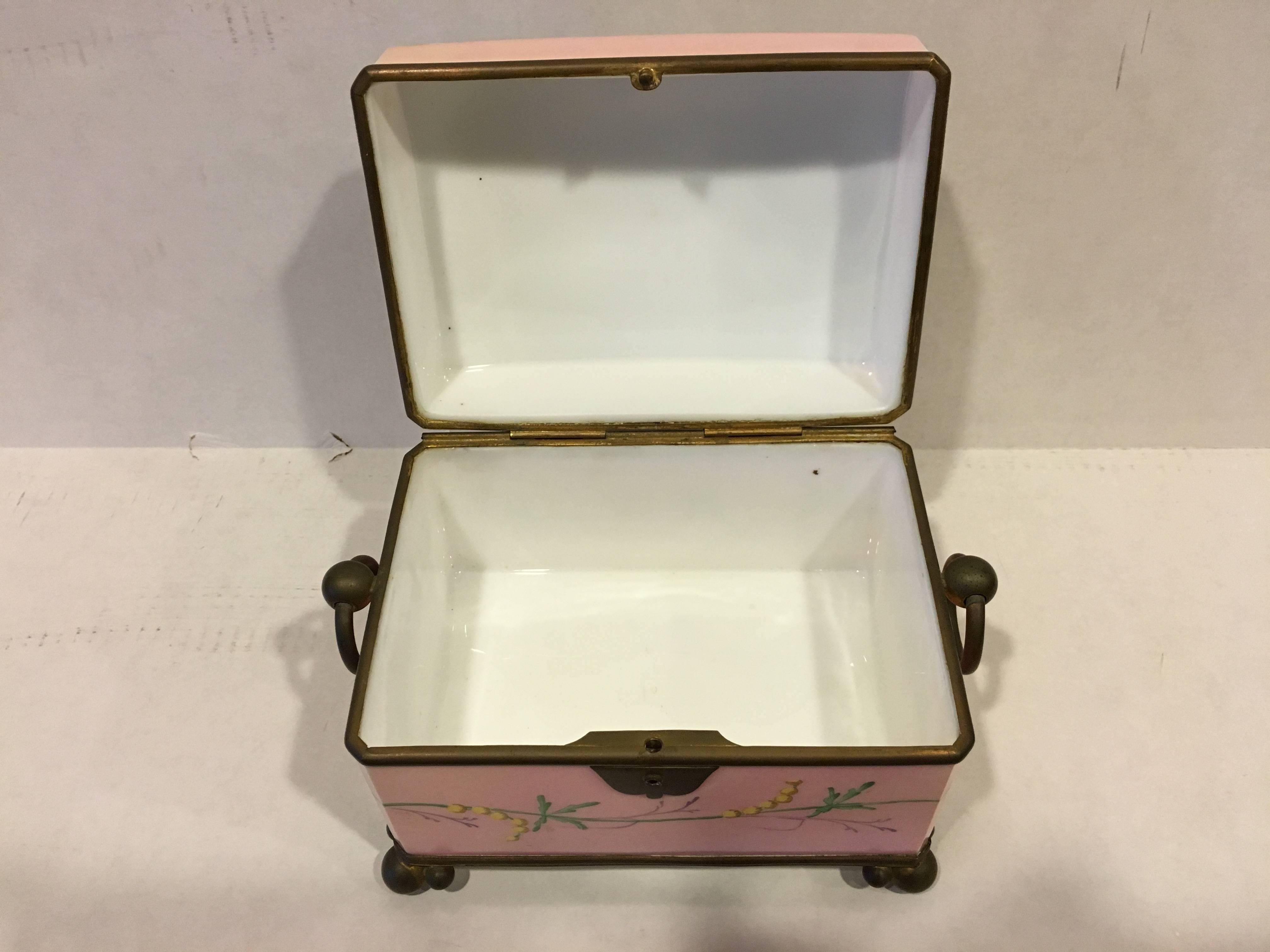 Hand-Painted Porcelain Casket Box 1