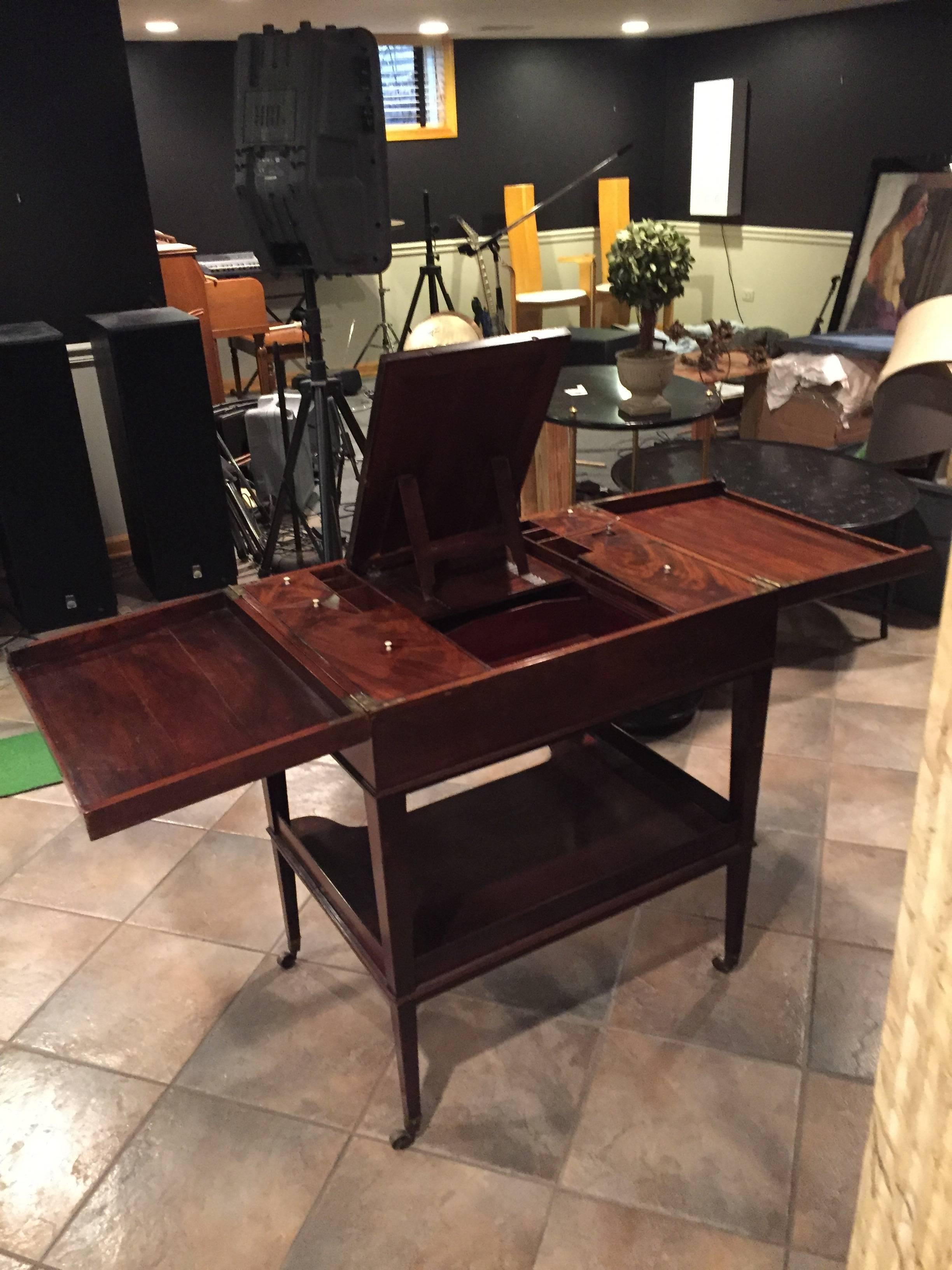 Brass Gentleman's Dressing Table