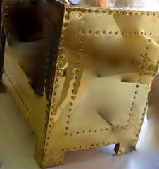 Sarreid Ltd. Brass Three-Drawer Chest