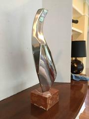 Sculpture en acier inoxydable poli de Jack Arnold