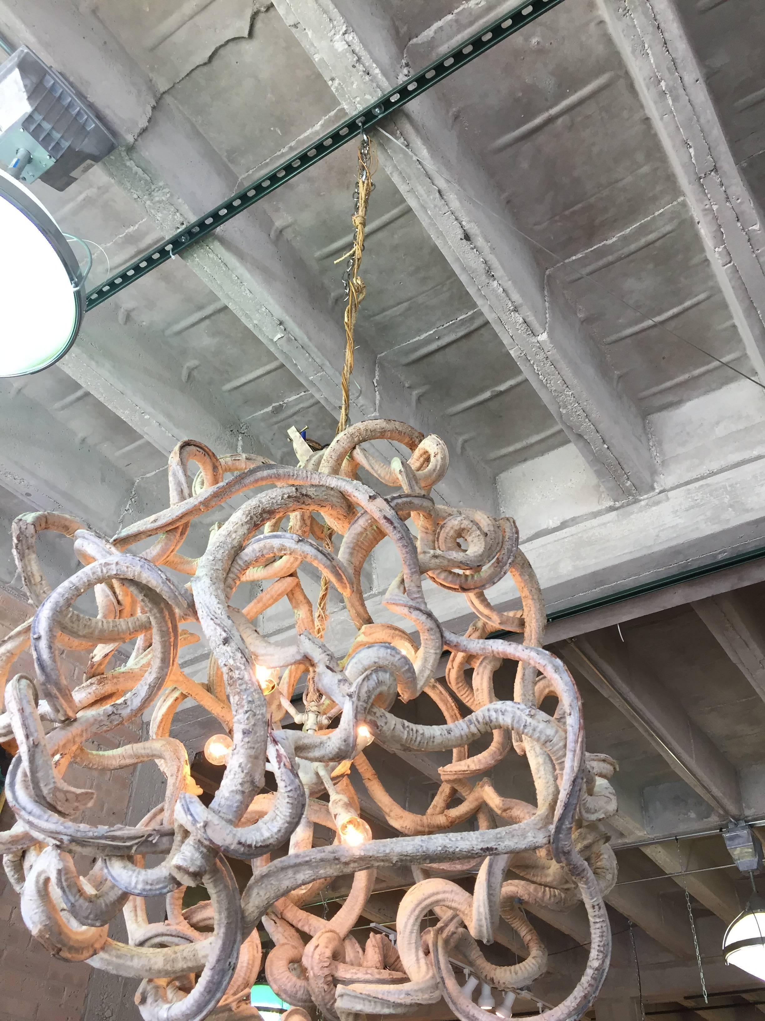 Chinese Organic Root Sculpture Chandelier