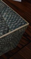 Karl Springer Faux Shagreen Box
