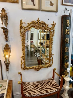 Vintage Friedman Brothers Rococo Revival Giltwood Mirror