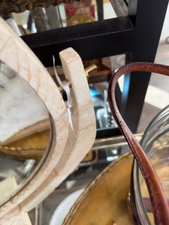 R & Y Agouti Shagreen Vanity Table Mirror
