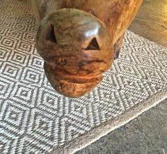 20th Century Folk Art Carved Pig