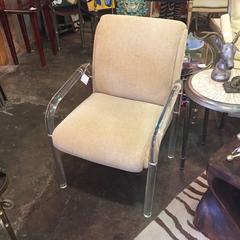 Four Lion in Frost Lucite Chairs