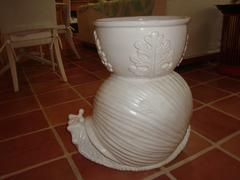 Italian Midcentury Pottery Snail Planter