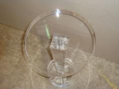 Lucite Pedestal Table
