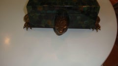 Maitland-Smith Penshell and Brass Turtle Box