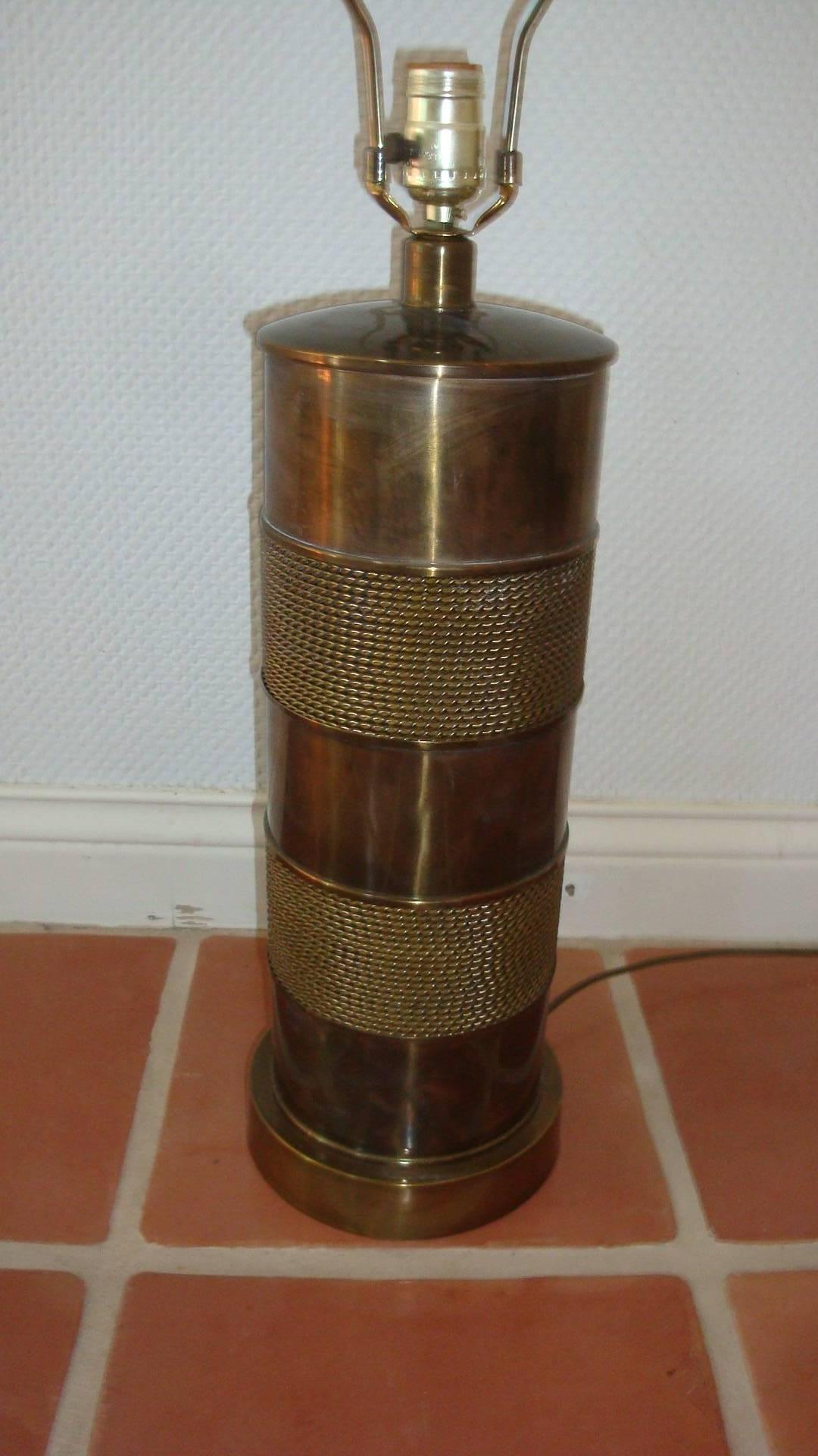 Mid-Century Modern Paul Hansen Brass Lamp
