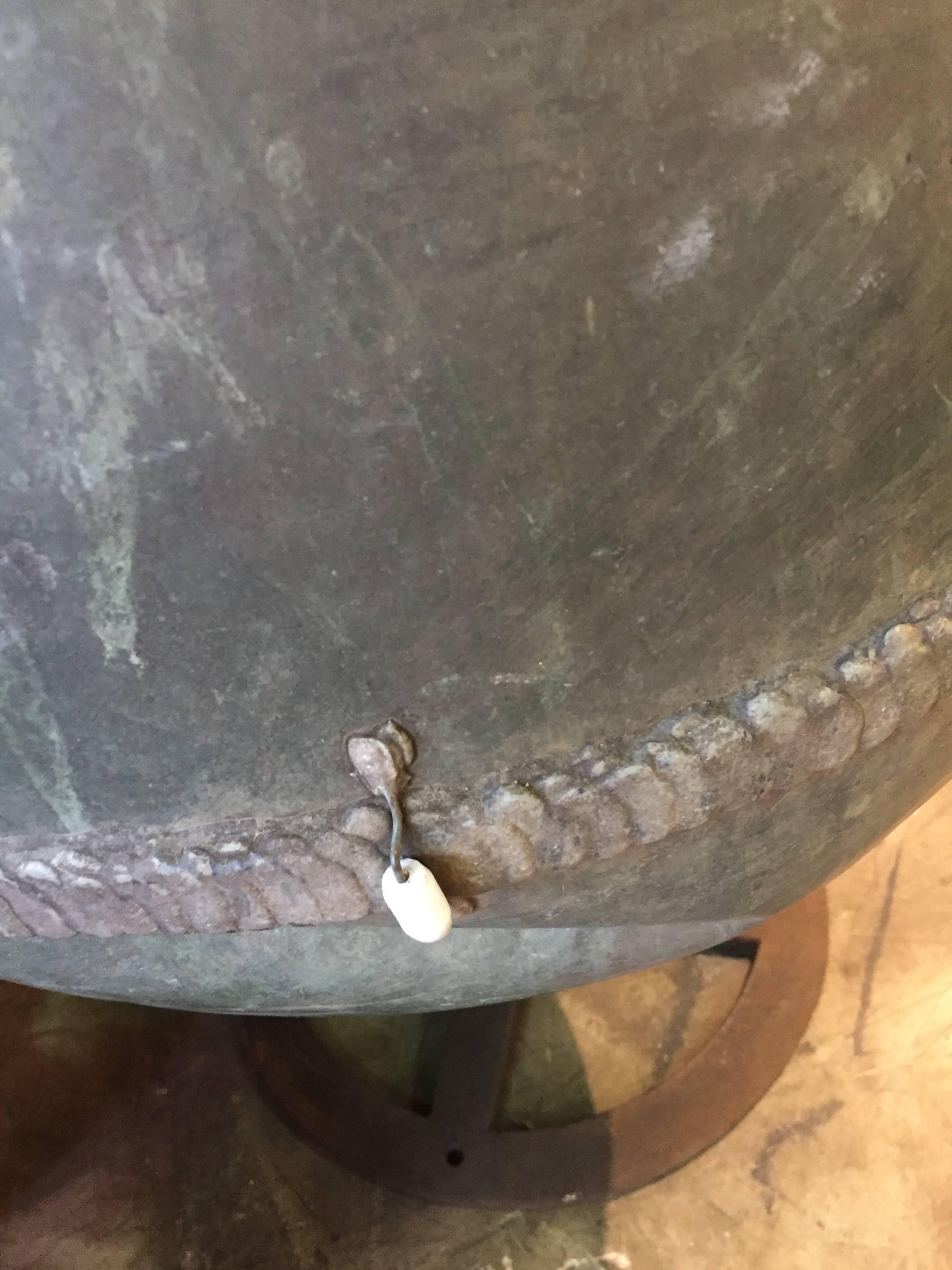 Large Nineteenth Century Zinc Buoy In Good Condition For Sale In Chicago, IL