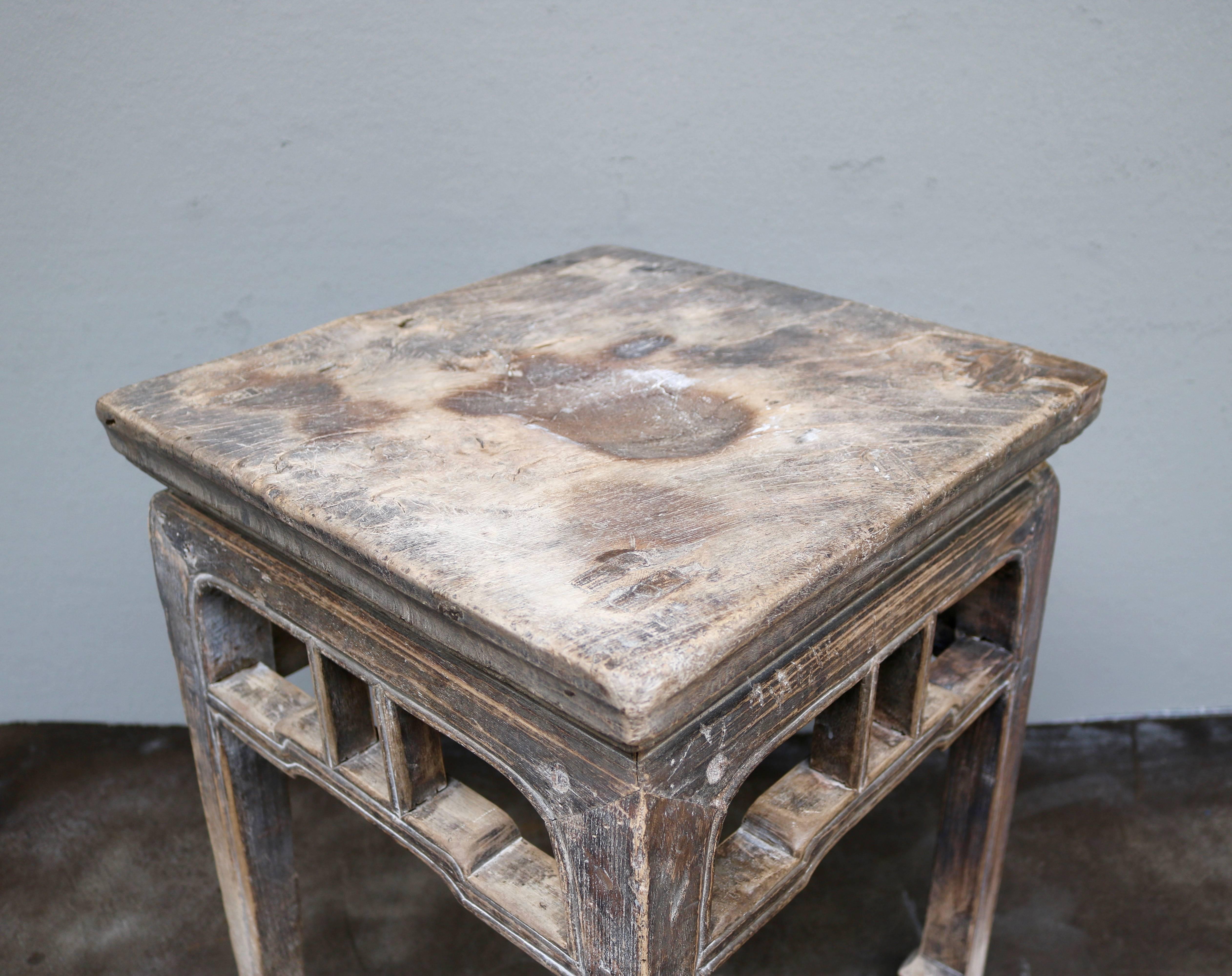 Ming Ancient Chinese Wooden Stool from the Shanxi Province For Sale