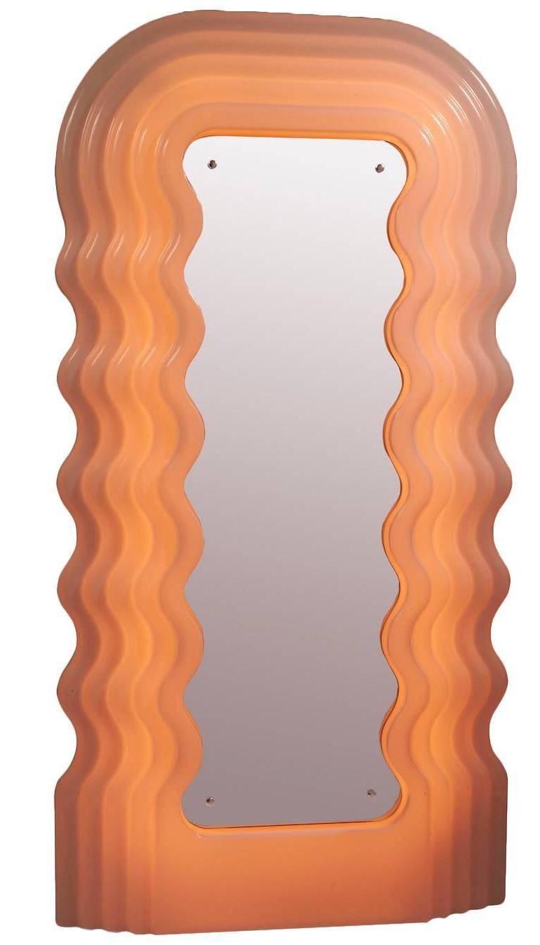 Modern Ultra Fragola Mirror by Ettore Sottsass For Sale