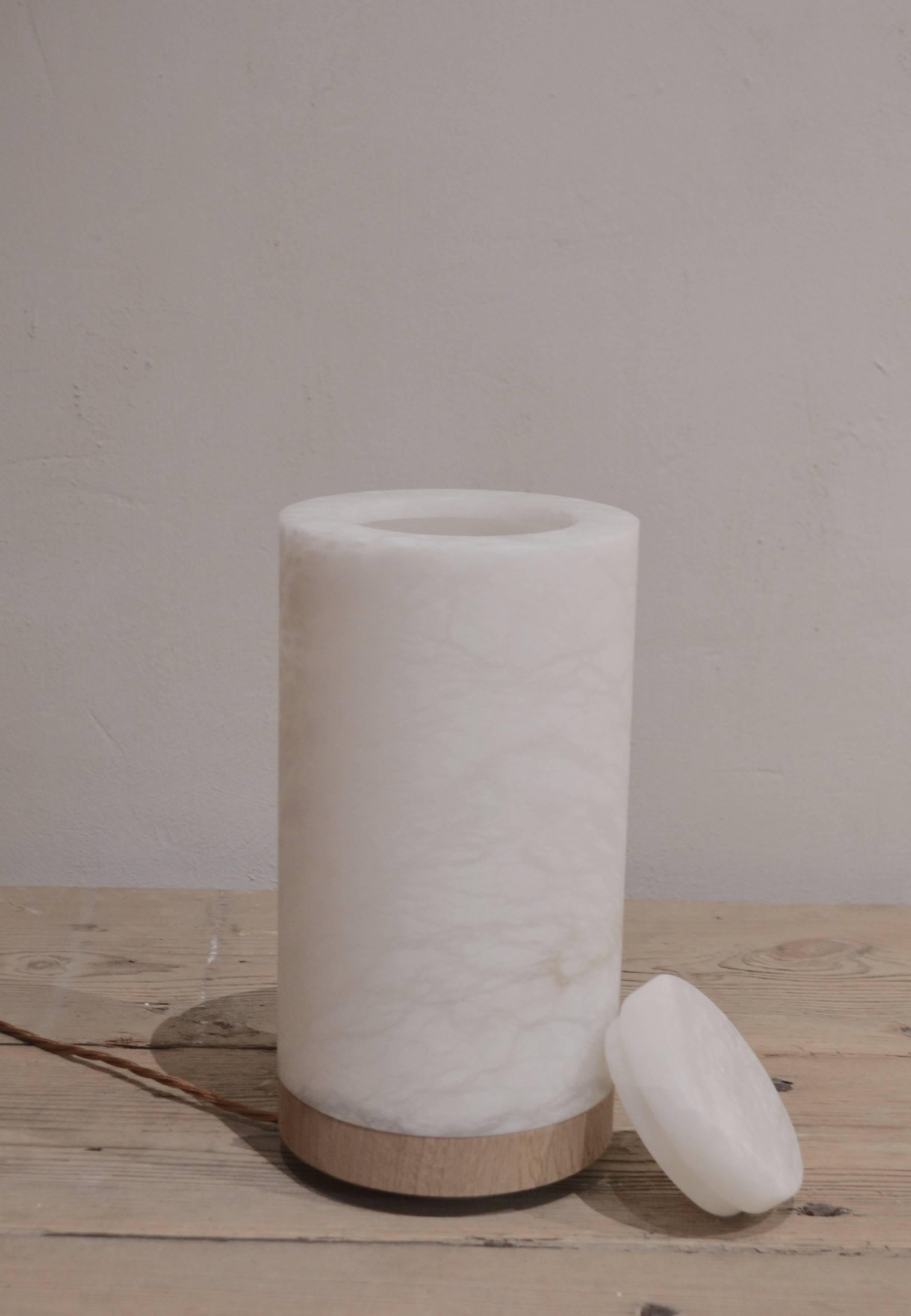 Modern Alabaster Lamp from Michaël Verheyden