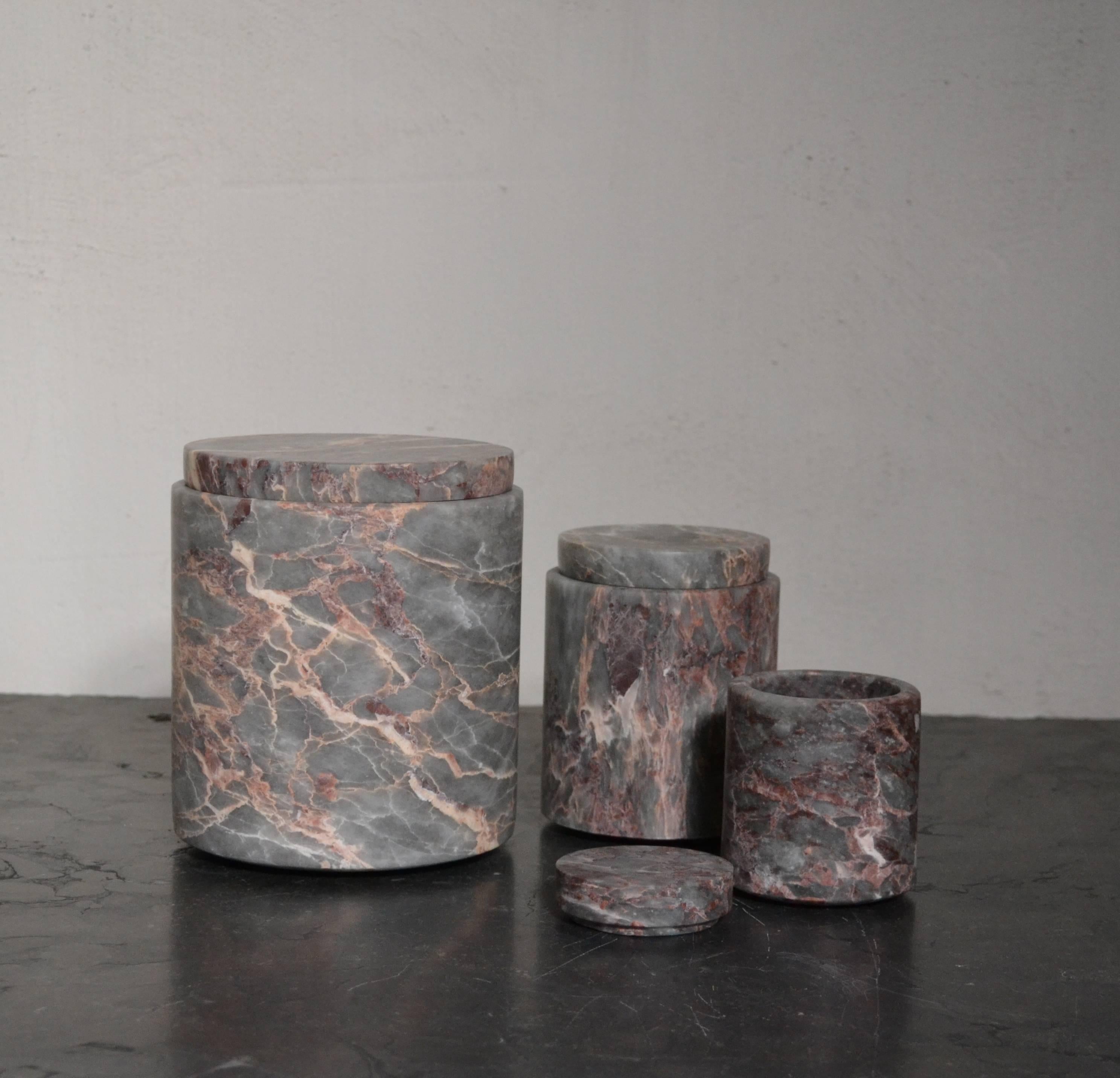 Modern Beautiful Jar from MichaëL Verheyden in Salome Marble