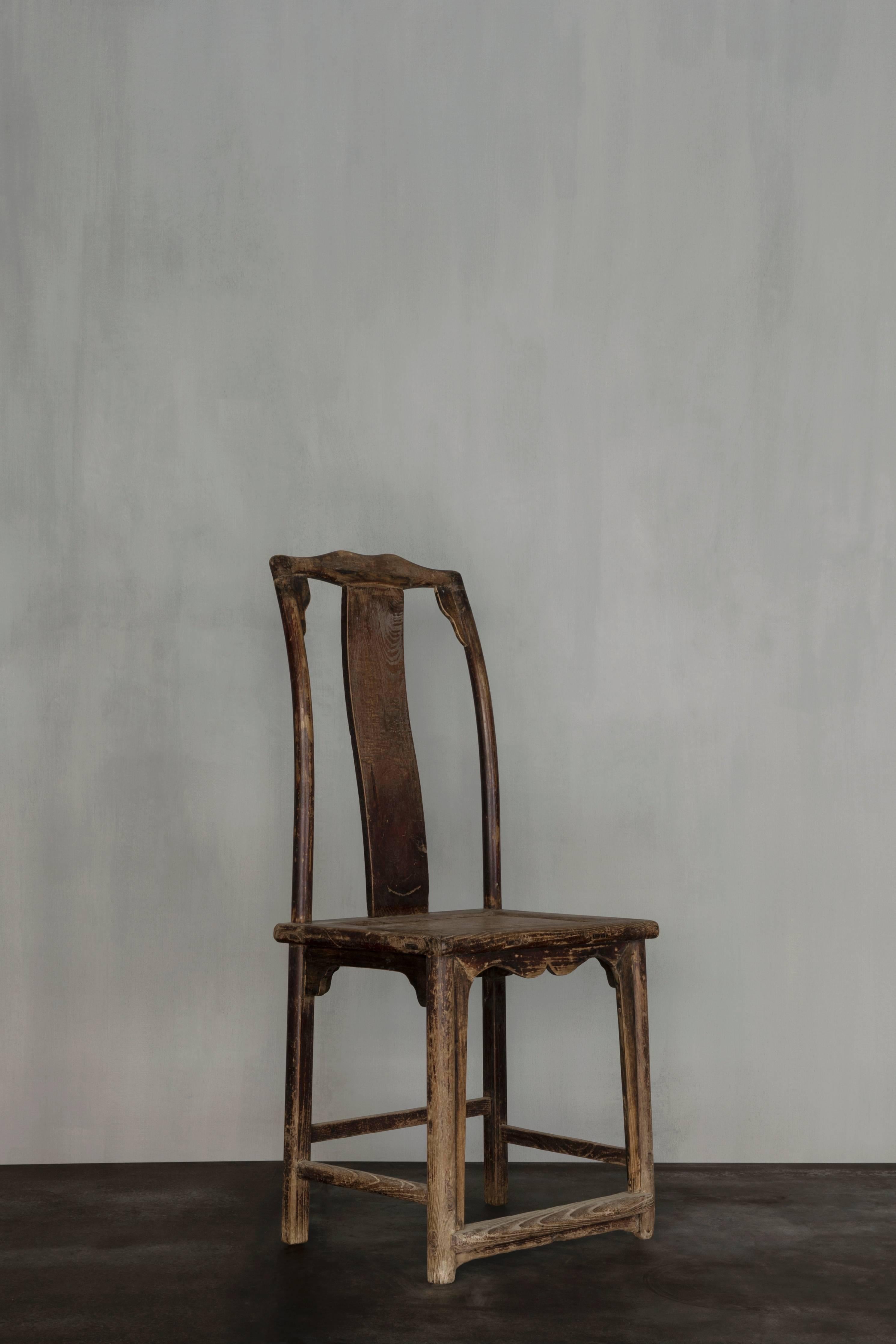 Beautiful old Chinese oak chair from the 19th century.
Please note - this item is located in our New York City Studio and will be shipped from there.