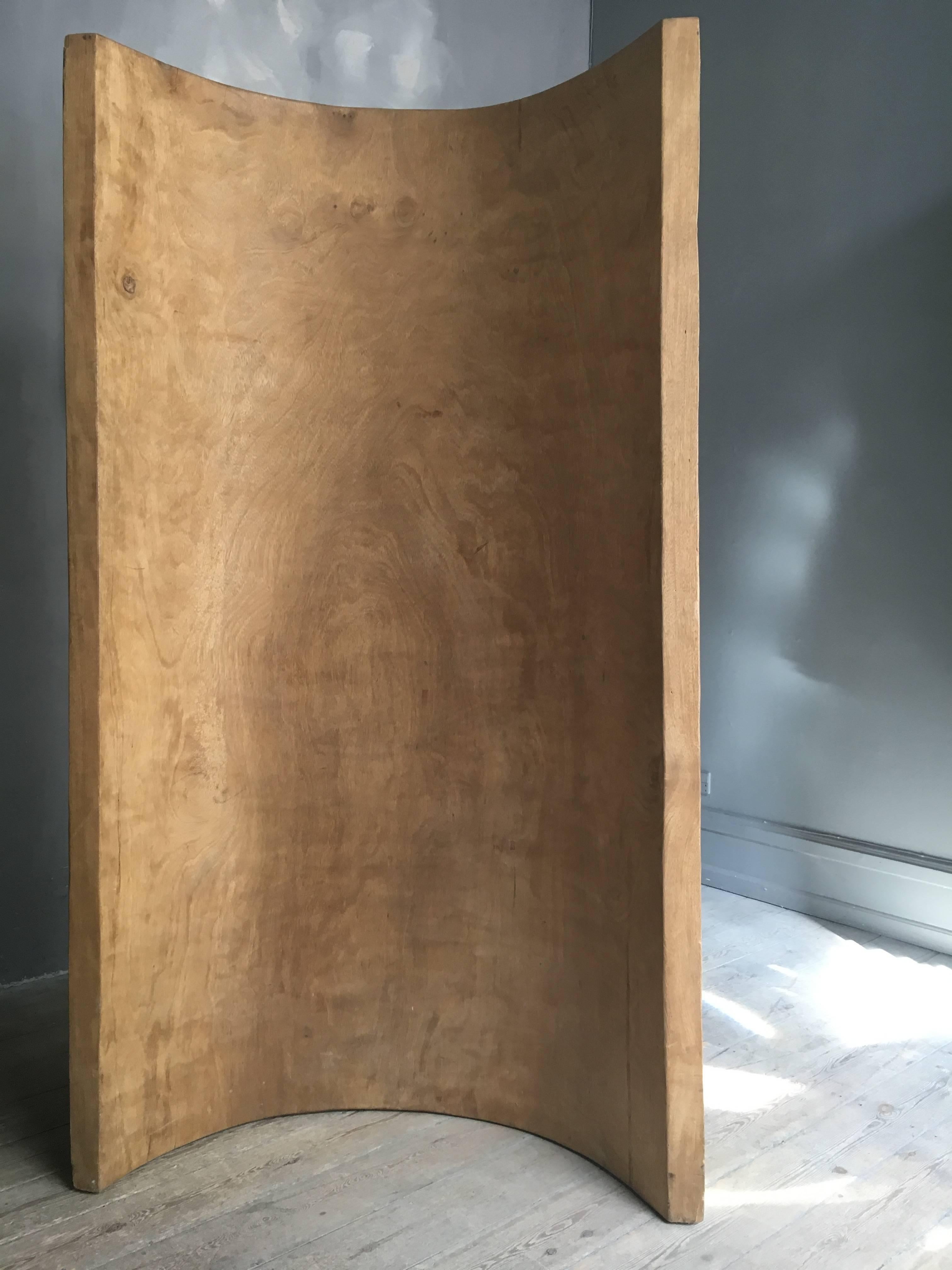 Very large and heavy wooden panel made out of one piece of wood from a tree trunk.
Please note: This item is located in our New York City Studio and will be shipped from there.