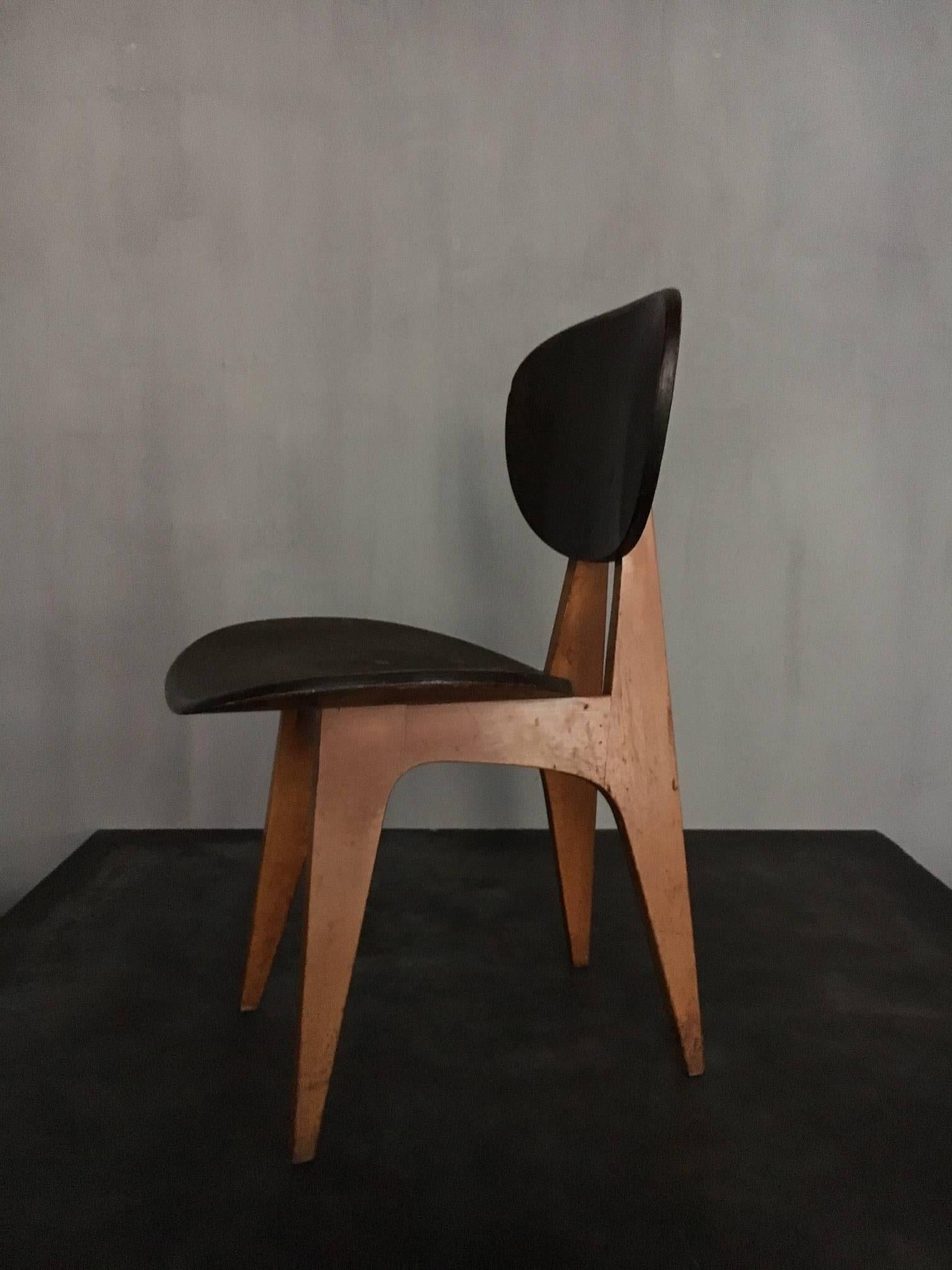 Wood Chairs by Junzo Sakakura For Sale