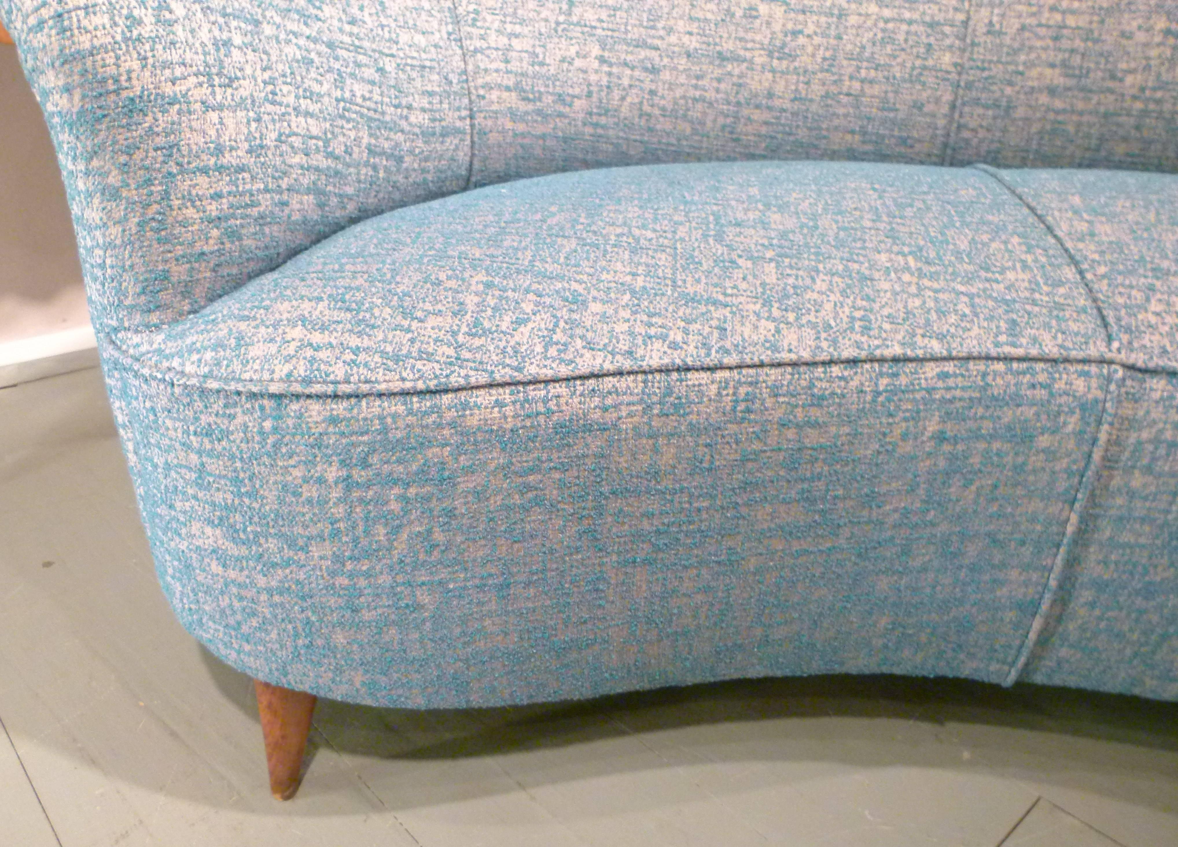 1960s Italian Bean Shape Sofa 5