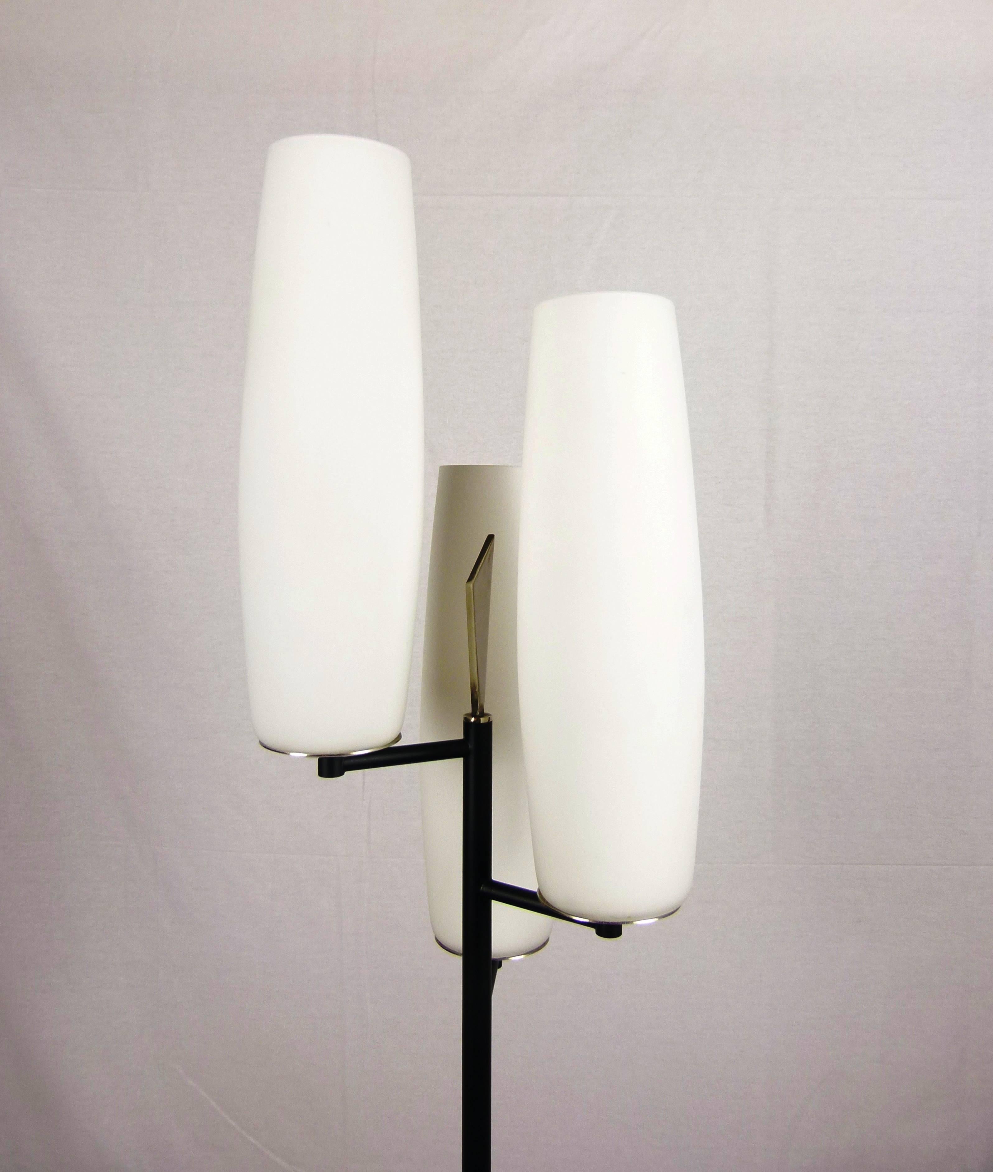 Triple Lighting 1950s Floor Lamp by Maison Lunel 4