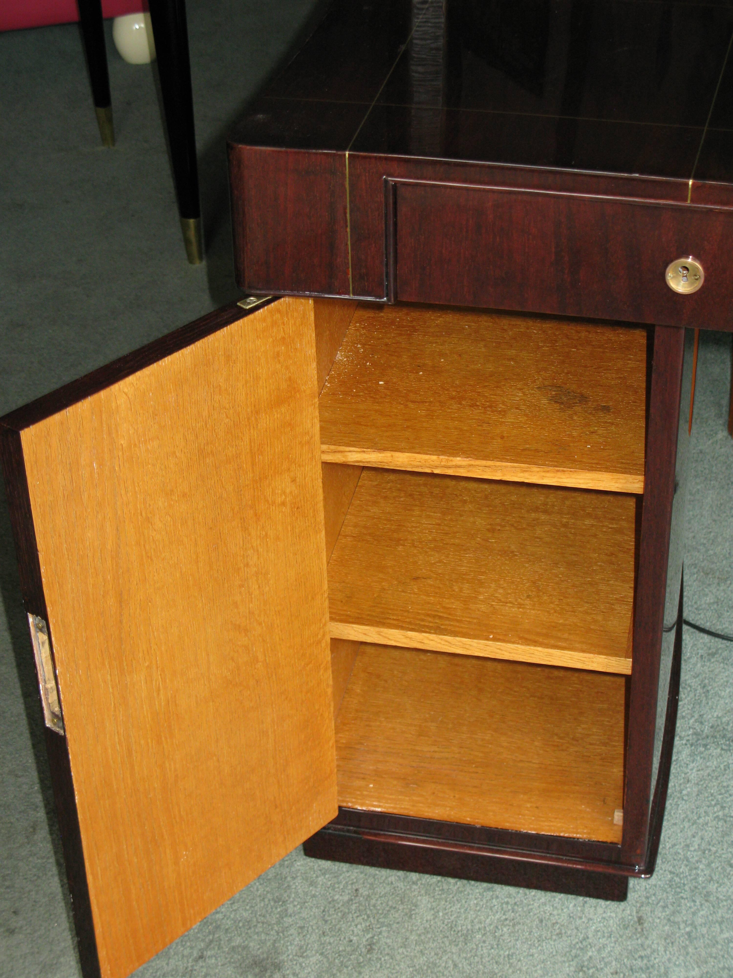 Art Deco Desk by Dominique in Rio Rosewood 3