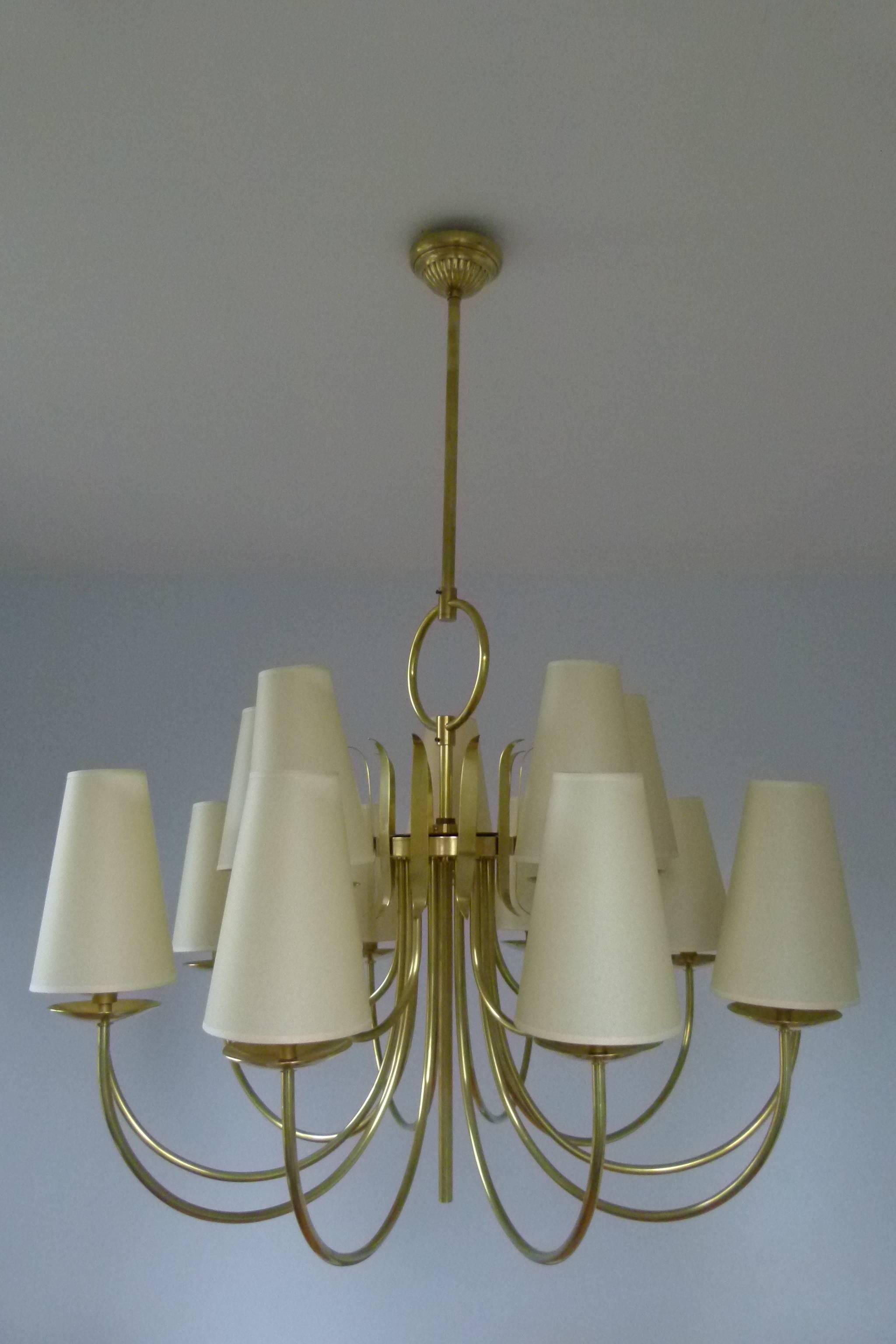 1950s French Chandeliers, circa 1950 1