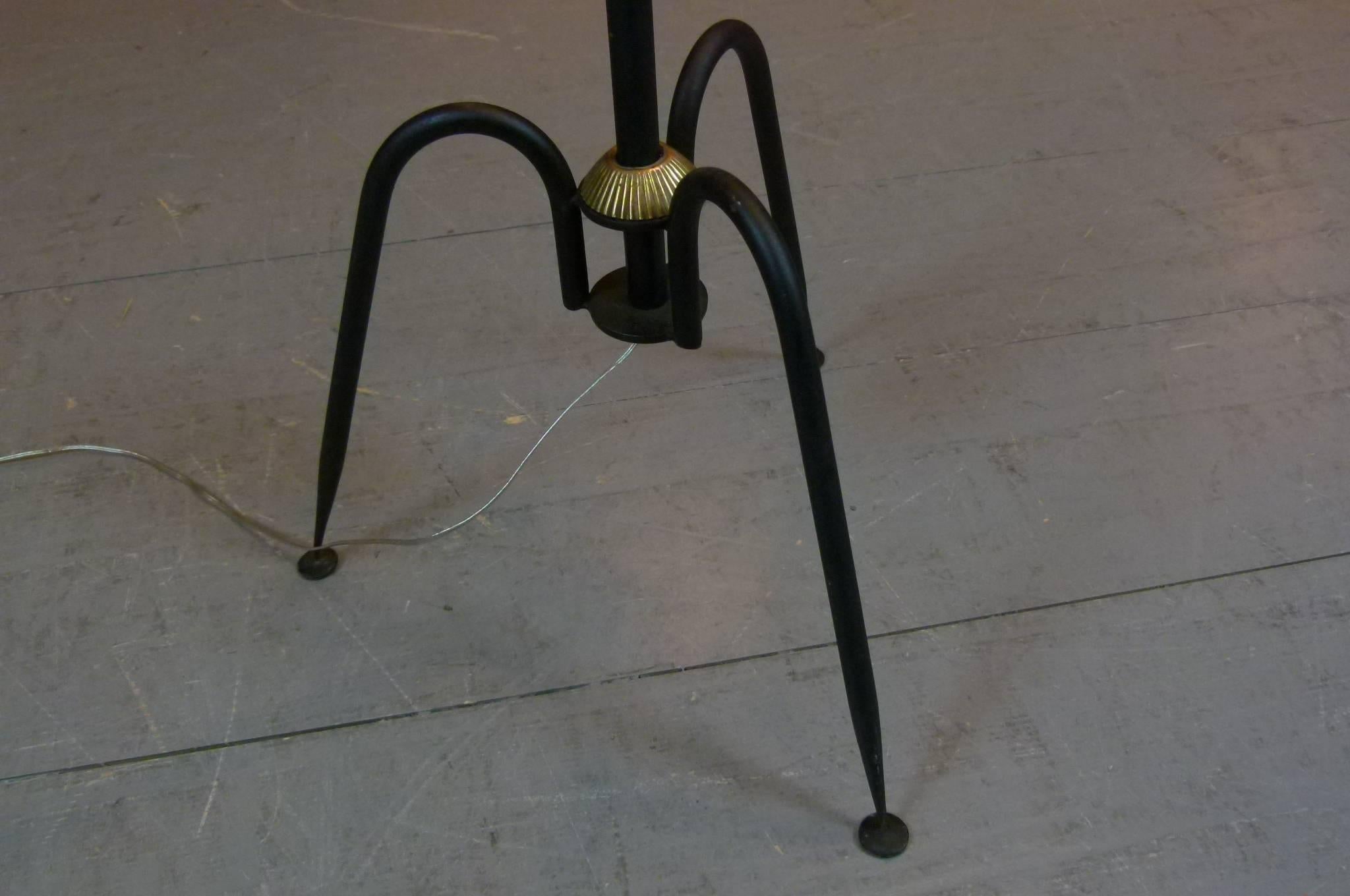 1950s Pendulum Floor Lamp by Maison Lunel In Excellent Condition In Saint-Ouen, FR