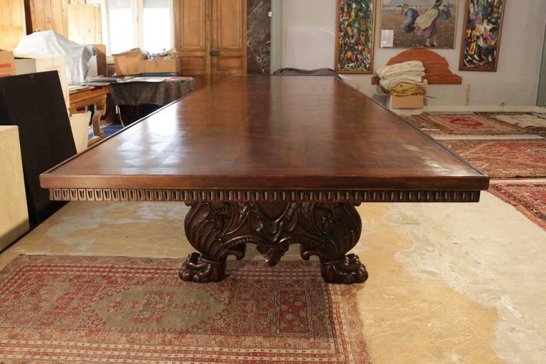 Large 19th Century Castle Table at 1stDibs