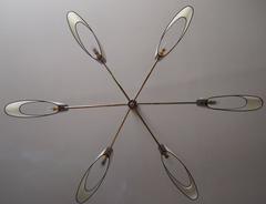 1950s Chandelier with Six Branches by Maison Arlus