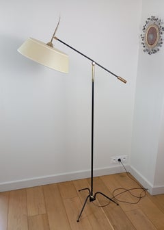 Pendulum floor lamp, by R. Lunel circa 1950