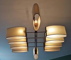 1950s Ten-Light Chandelier by Maison Arlus
