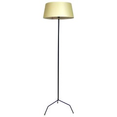 1950s French Work Tripod Floor Lamp