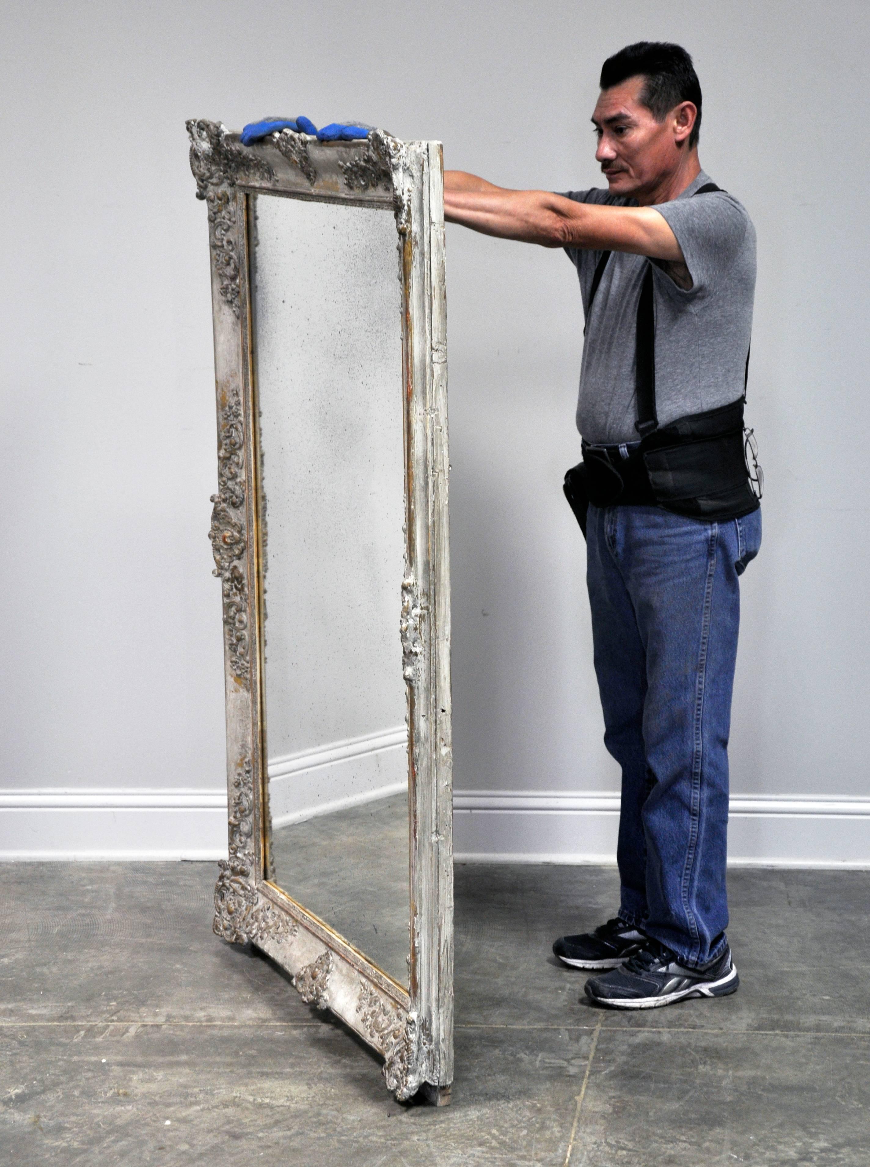Early 19th Century Louis XIV Style Mirror with Painted Finish 1