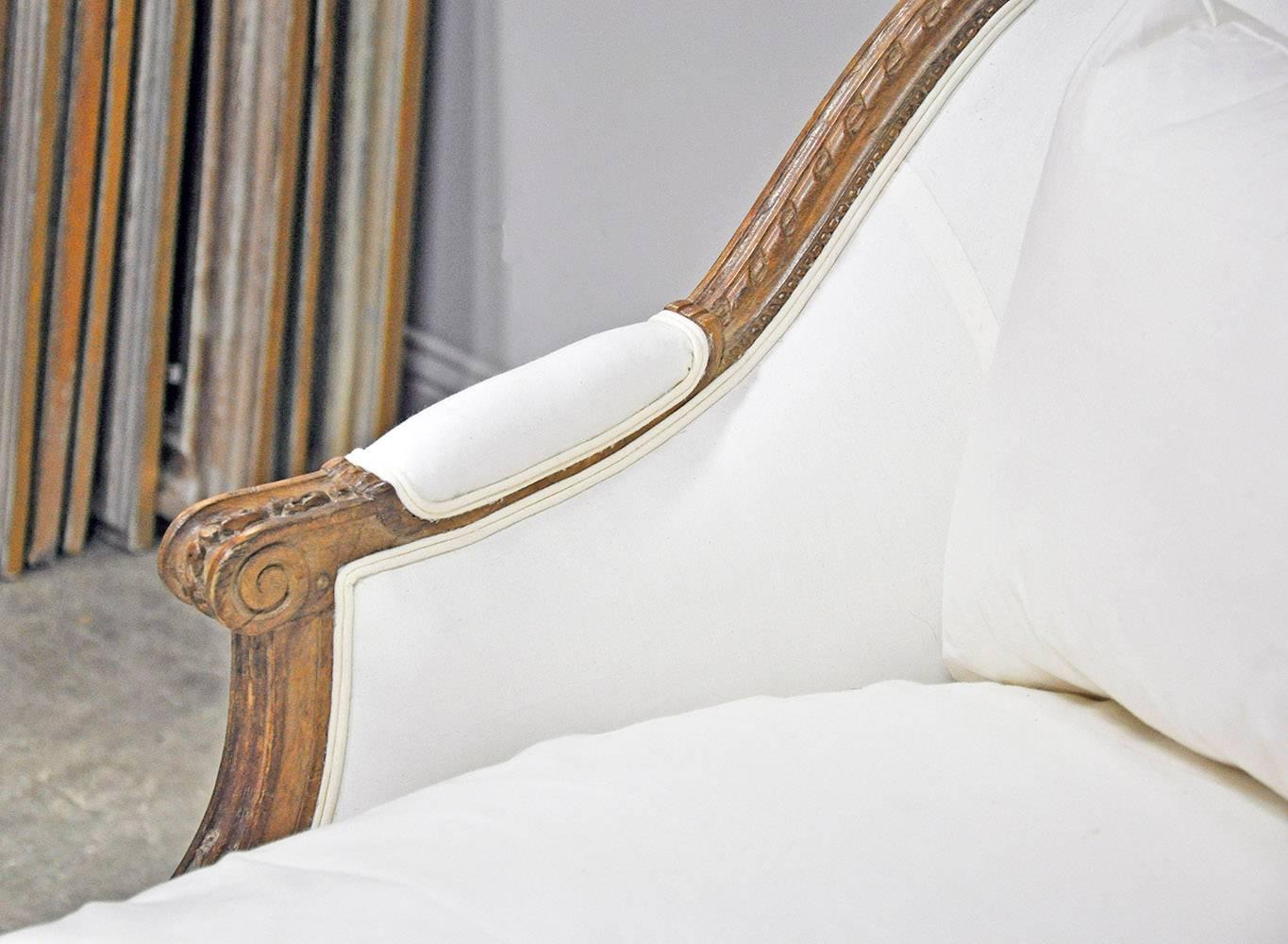 Upholstery 18th Century French Louis XVI Duchesse en Bateau For Sale