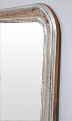 19th Century French Louis Philippe Mirror in Silver Gilt