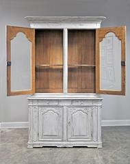 19th Century Painted French Buffet a Deux Corps