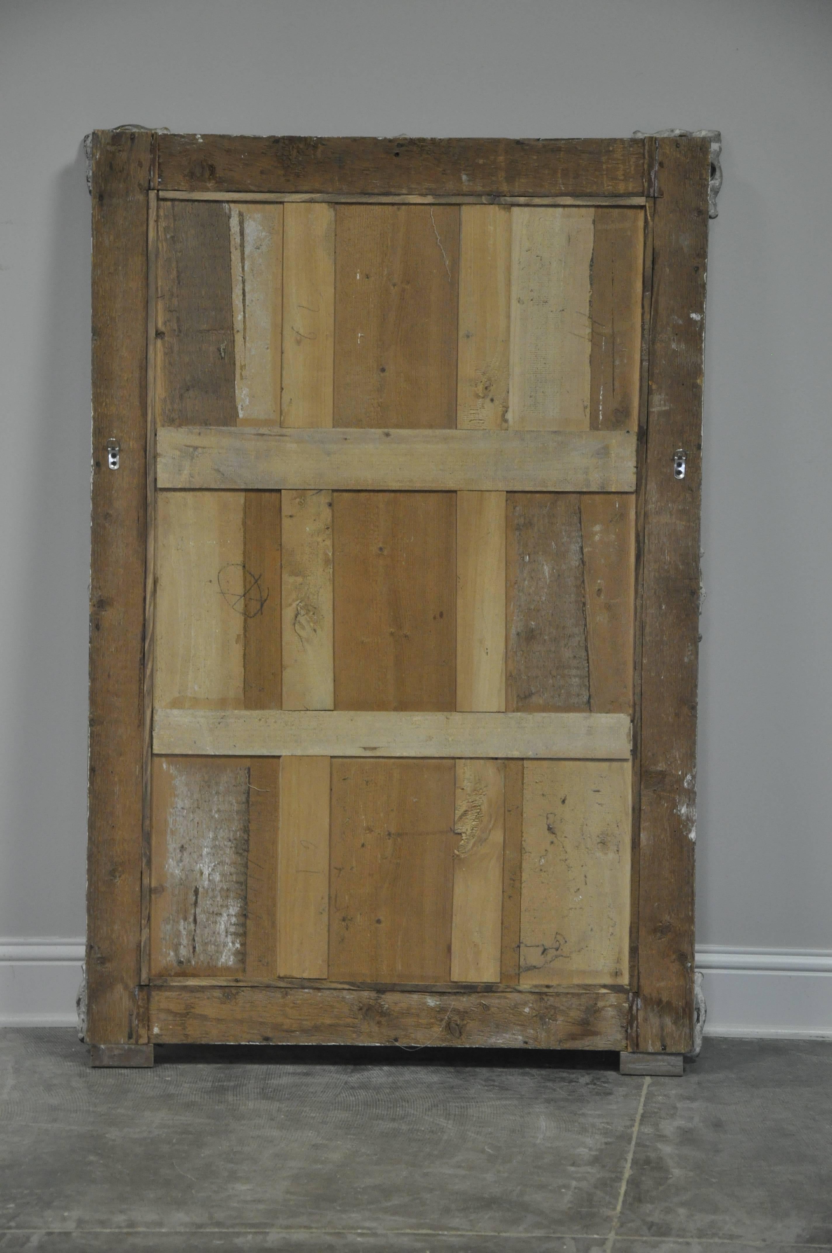 Early 19th Century Louis XIV Style Mirror with Painted Finish In Good Condition In Houston, TX