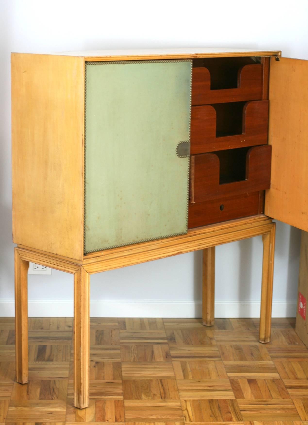 American Tommi Parzinger Chest on Stand, Charak Modern
