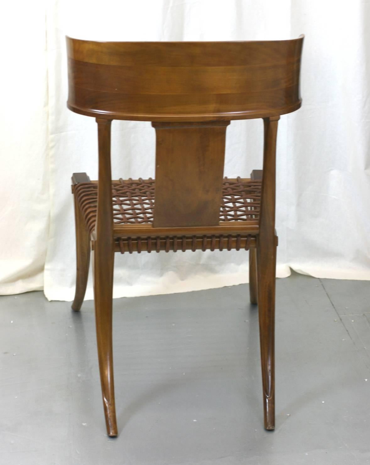Greek Revival T.H. Robsjohn-Gibbings Klismos Chairs by Saridis, Athens For Sale